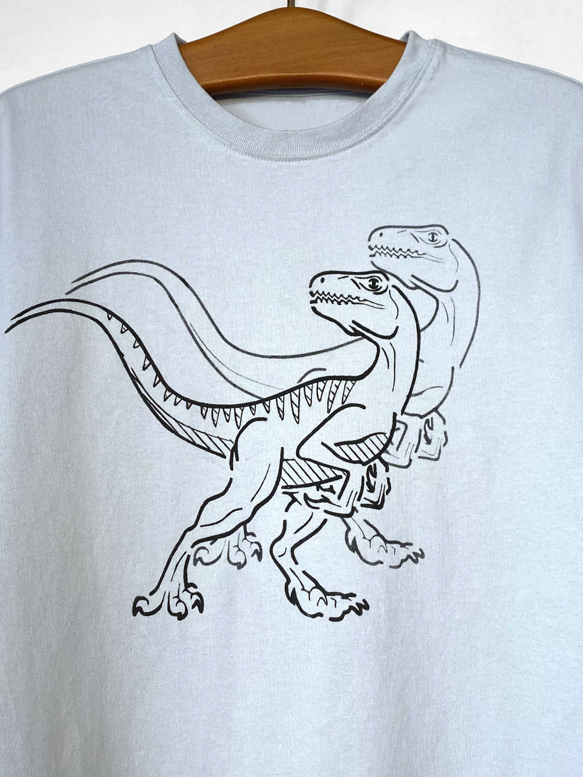T-shirt motif Vélociraptor