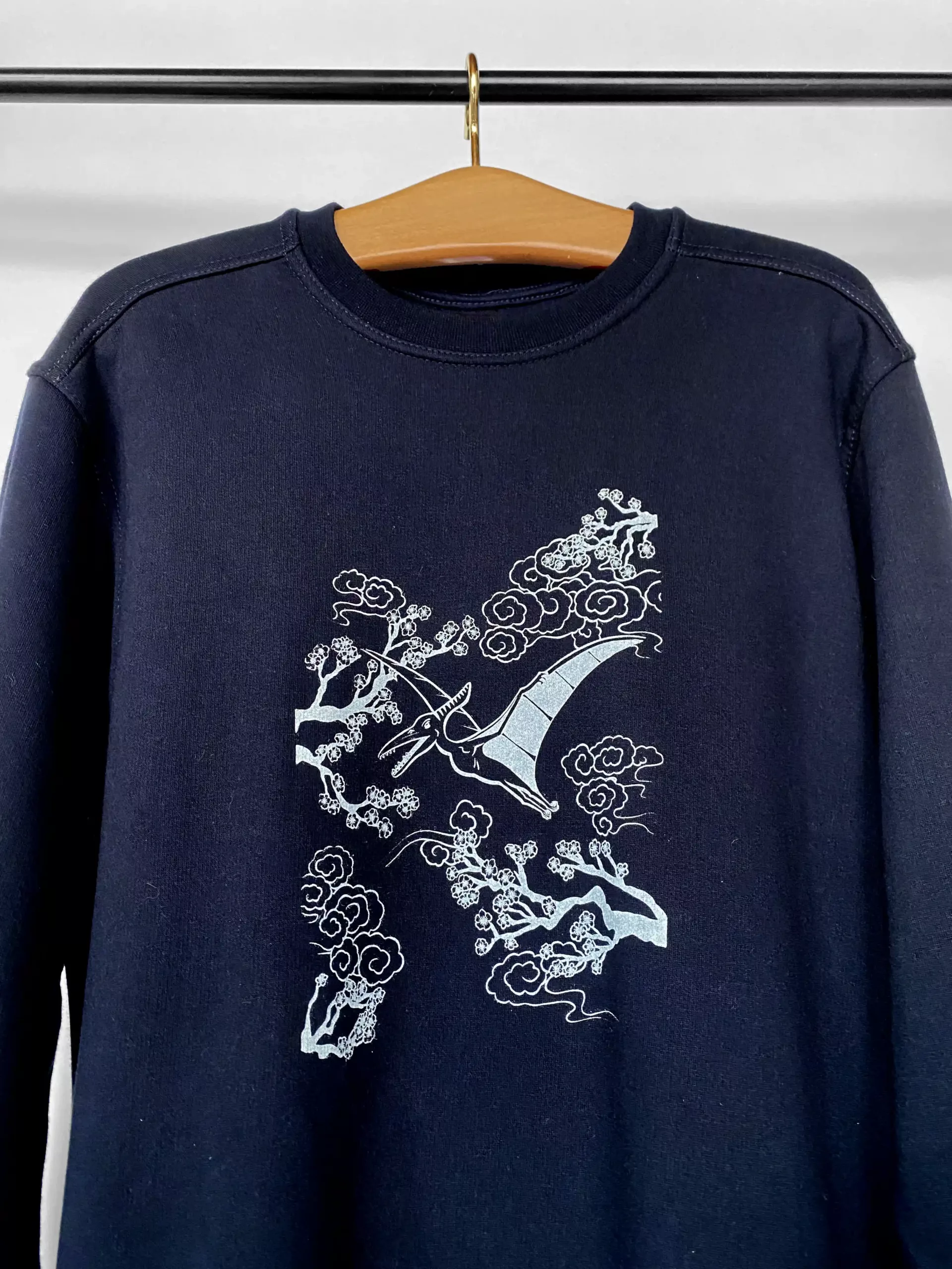 Sweat unisexe motif "Estampe" bleu