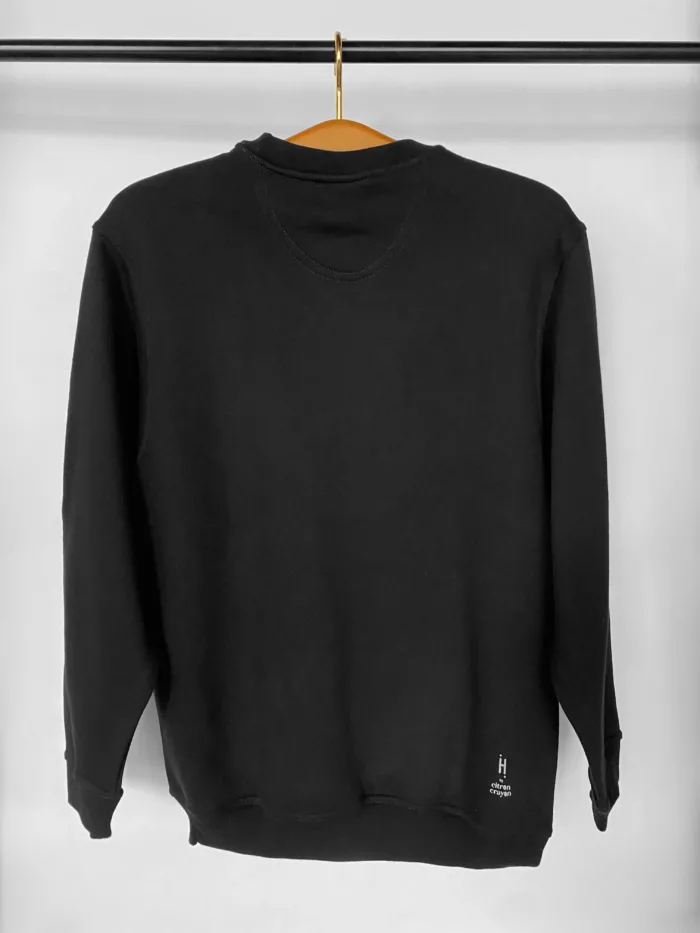 Sweat noir avec motif "Urbain #1"