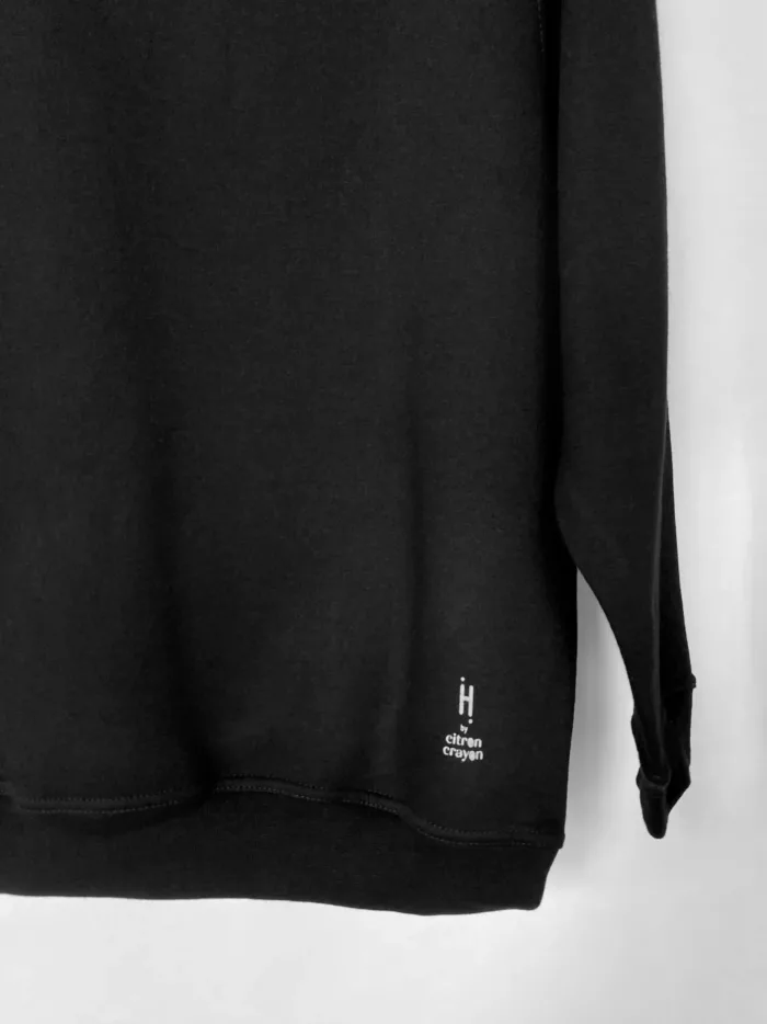 Sweat noir avec motif "Urbain #1"