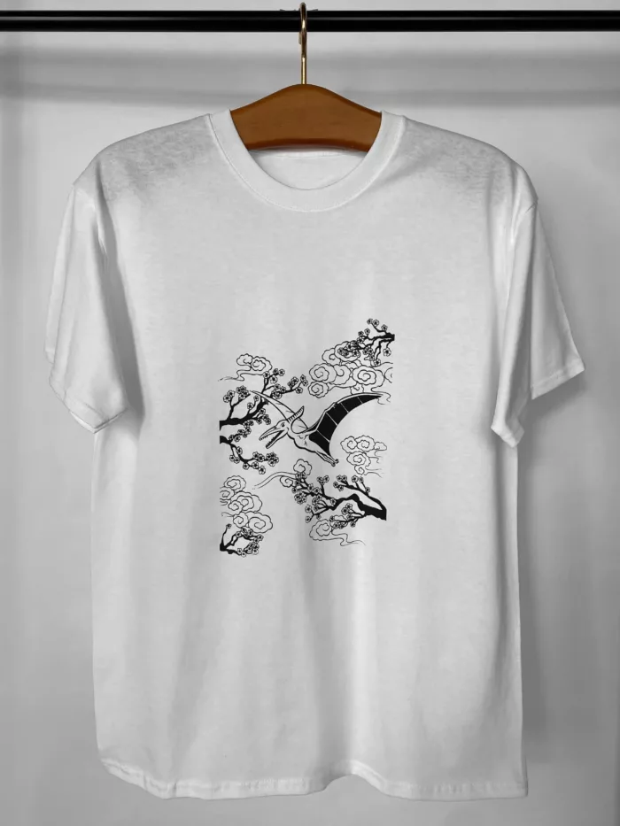 T-shirt homme blanc motif "Estampe"