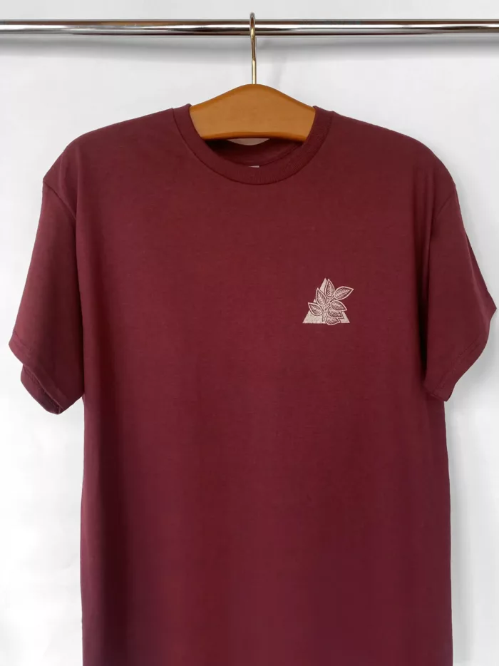 T-shirt homme bordeaux motif "Urbain #2"