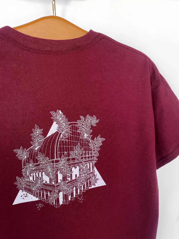 T-shirt homme bordeaux motif "Urbain #2"