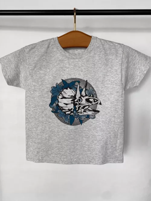 T-shirt enfant motif "Dinoflore"