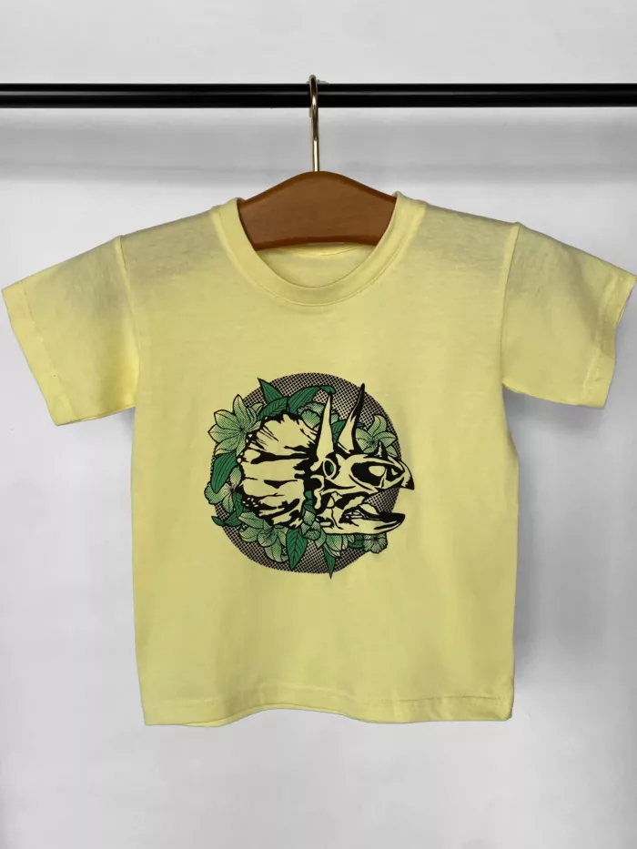 T-shirt enfant motif "Dinoflore"