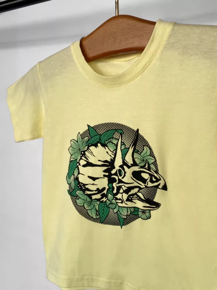 T-shirt enfant motif "Dinoflore"