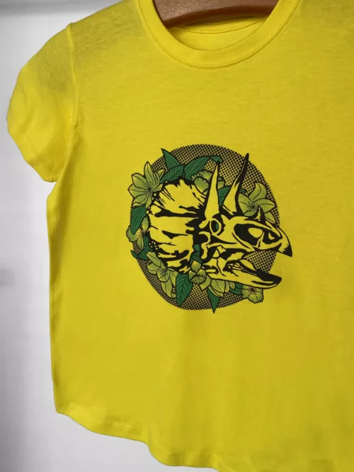 T-shirt enfant motif "Dinoflore"