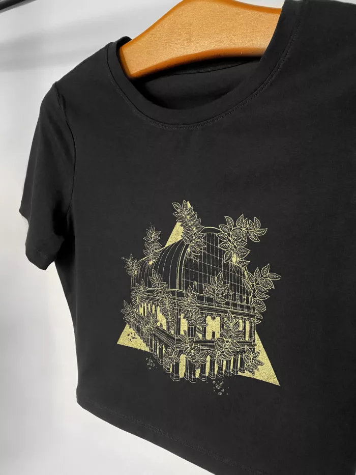 T-shirt femme noir motif "Urbain#2"