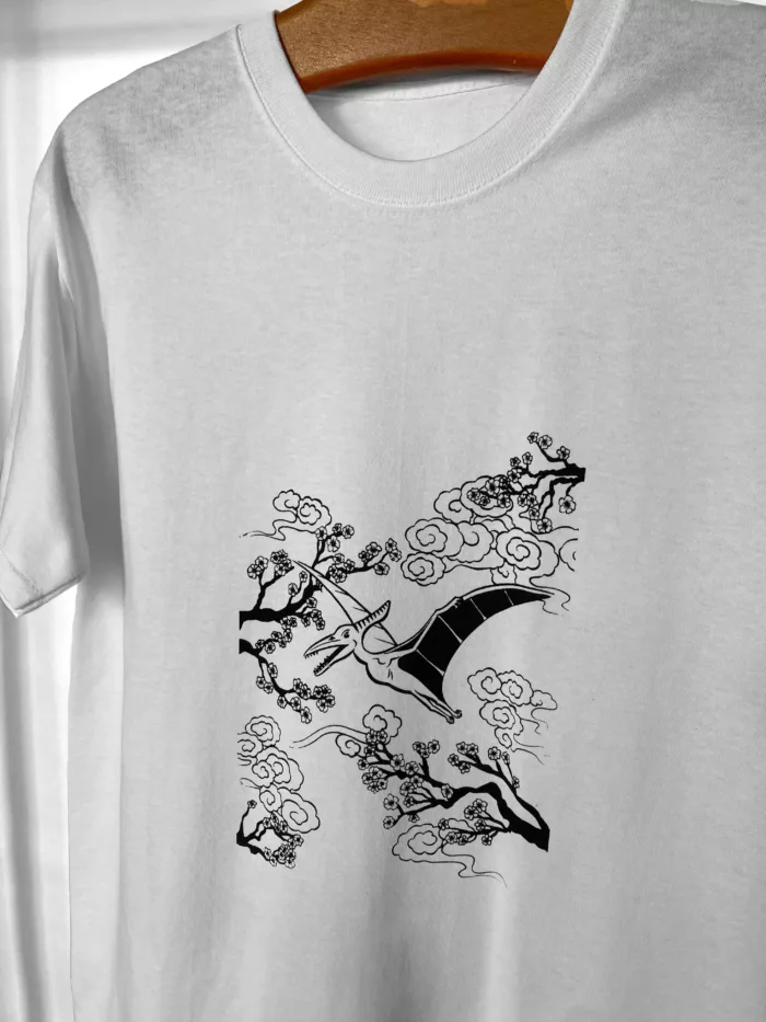 T-shirt homme blanc motif "Estampe"