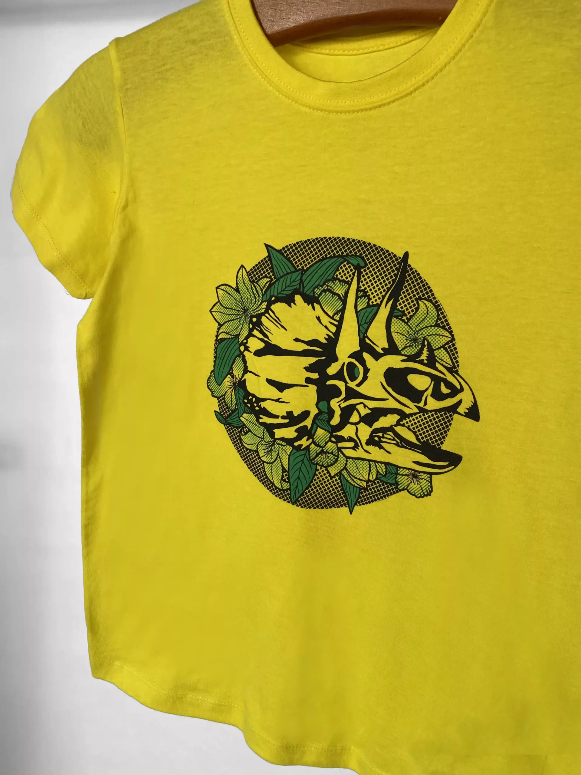 T-shirt enfant motif "Dinoflore"