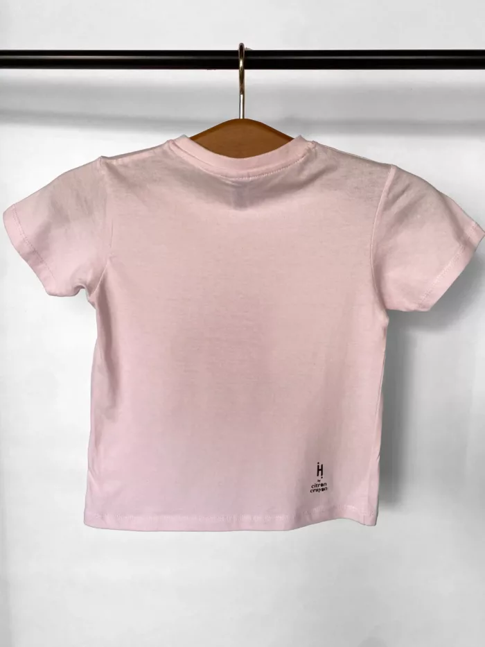 T-shirt enfant motif libellule rose