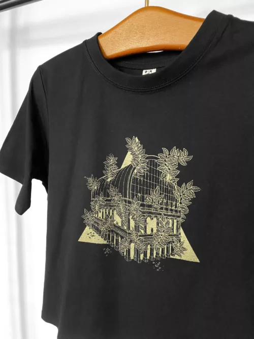 T-shirt femme noir motif "Urbain#2"