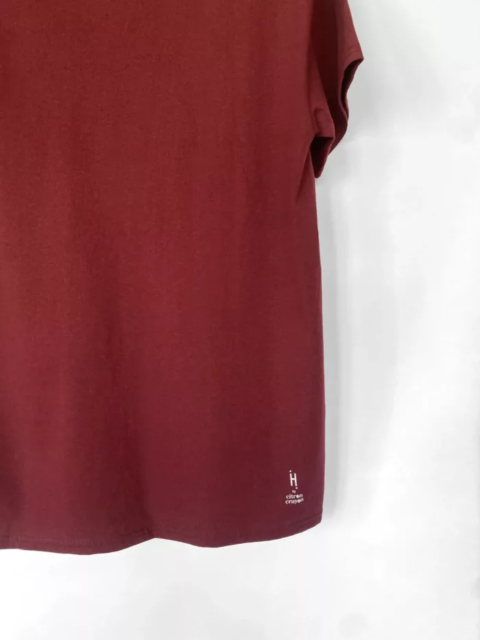 T-shirt homme bordeaux