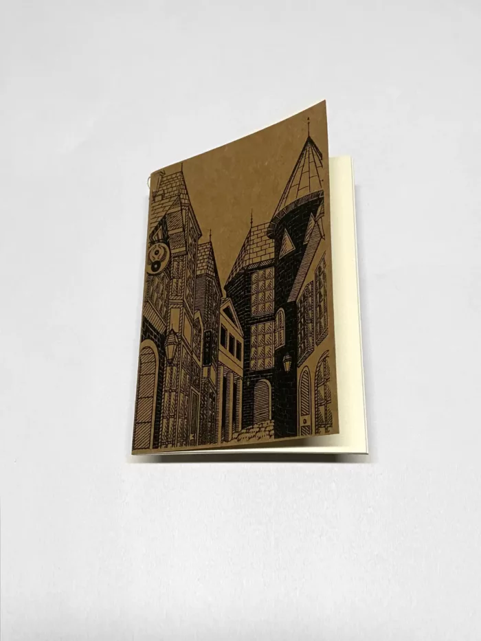 Carnet motif "Old Street" noir