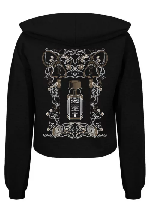 Sweat femme noir motif "Souvenir #1"