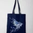 Tote bag "envolée #1" bleu