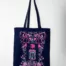 Tote bag "Souvenirs #1" bleu