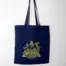 Tote bag "urbain #2" bleu