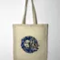 Tote bag "Dinoflore" bleu